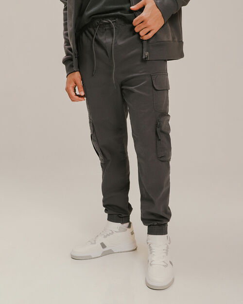Jogger Gris Cargo Slim